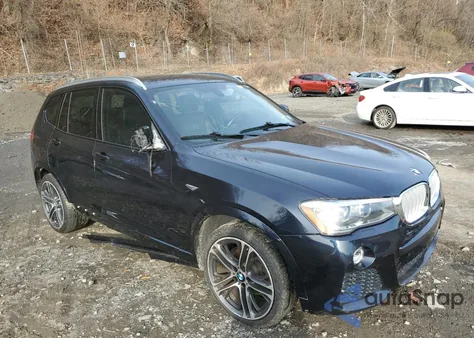 2017 BMW X3 xDrive28I z USA, uszkodzony, nr VIN 5UXWX9C38H0W78960